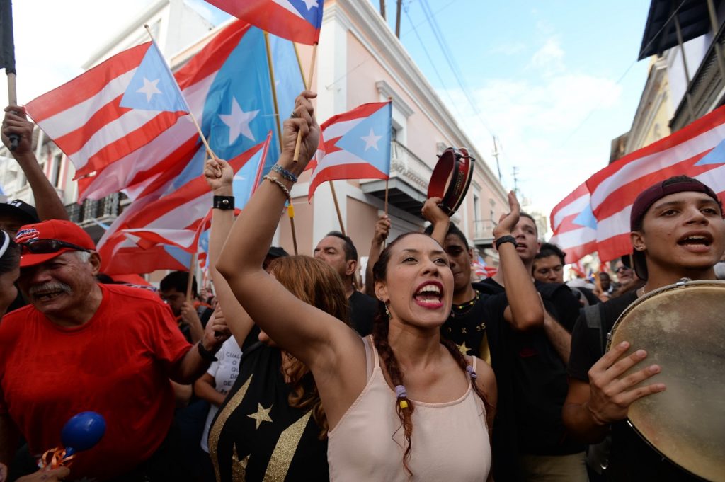 Celebración de la renuncia de Ricardo Rosselló, 2 de agosto de 2019, Ana María Abruña Reyes