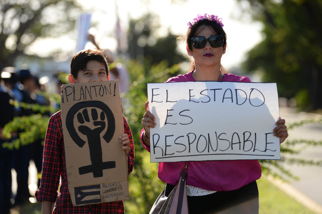 Manifestación de Colectiva Feminista en Construcción