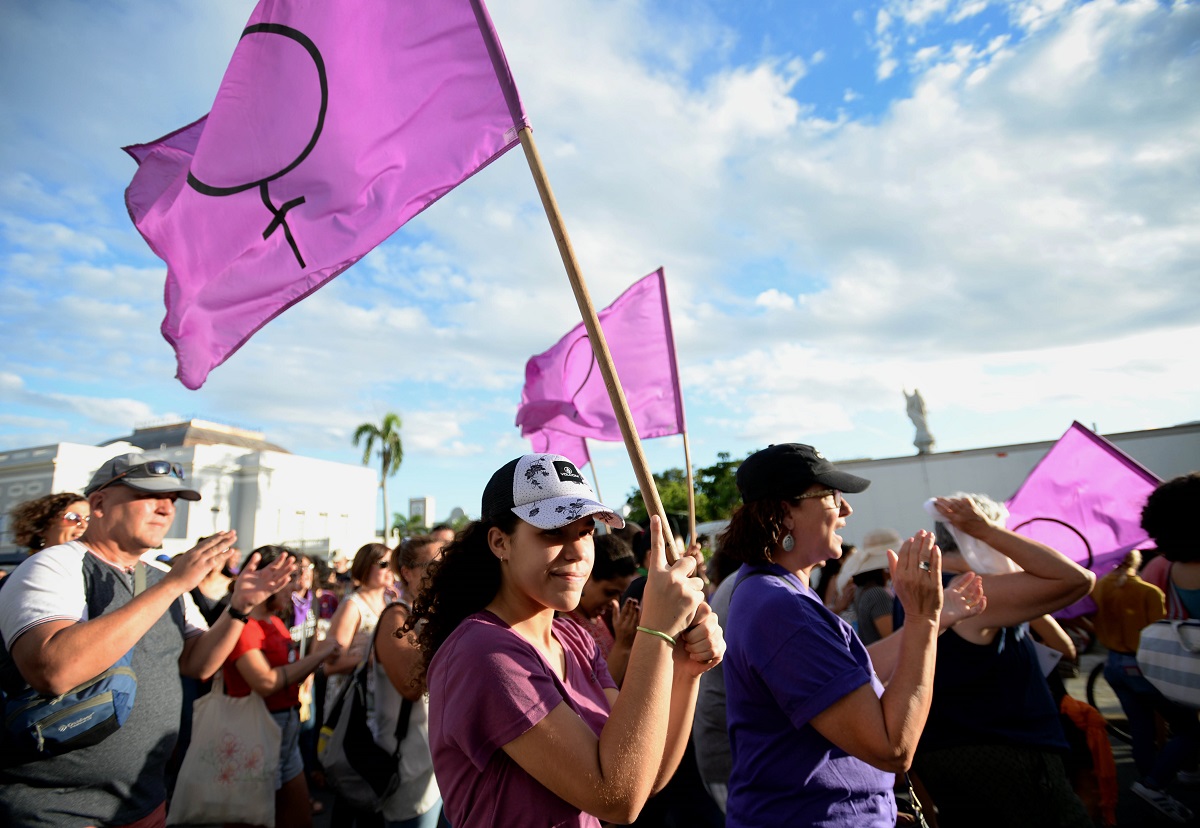 Foto del Plantón 23N convocado por la Colectiva Feminista en Construcción / archivo de Ana María Abruña