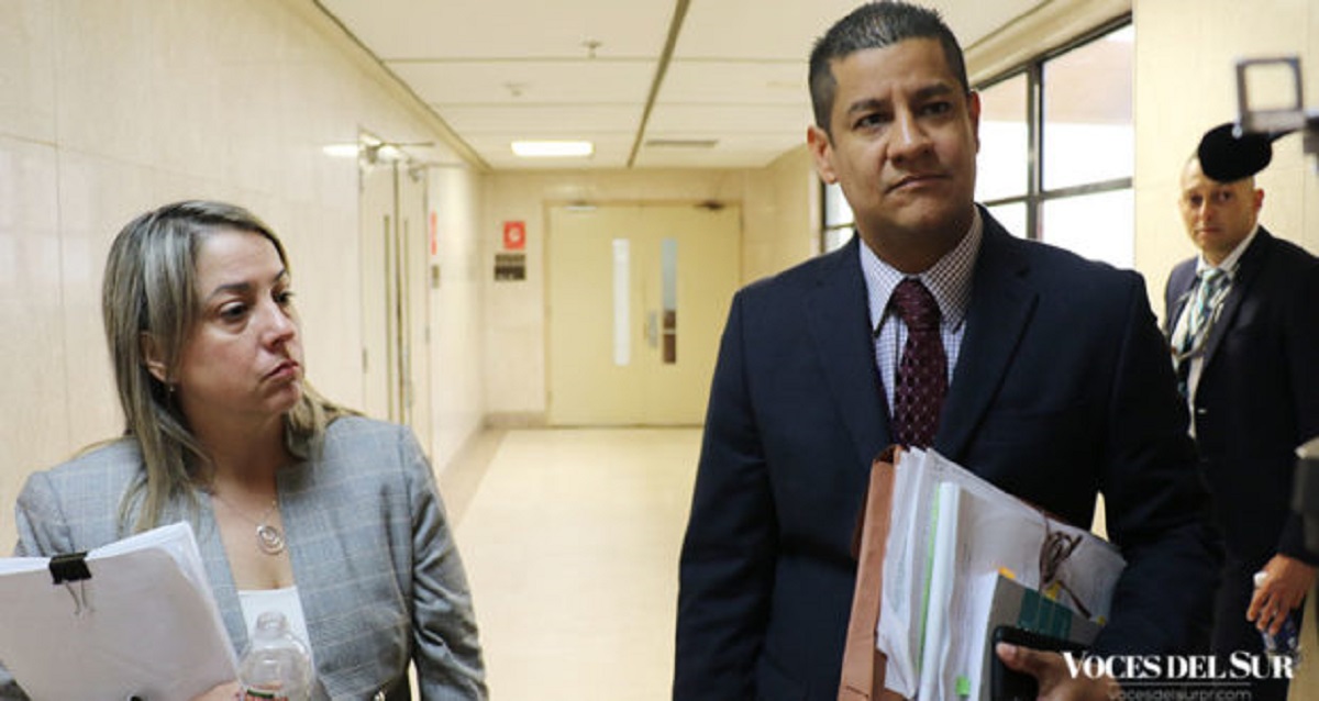 La fiscal de distrito de Ponce, Marjorie Gierbolini, y el fiscal Ildefonso Torres Rodríguez